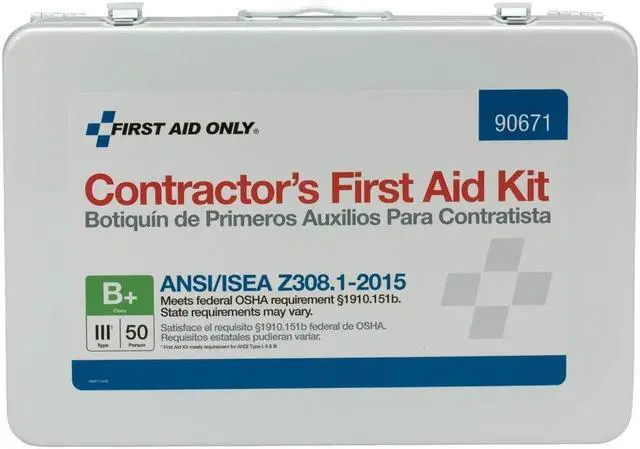 Alt view image 4 of 12 - Contractor Ansi Class B First Aid Kit For 50 People, 254 Pieces