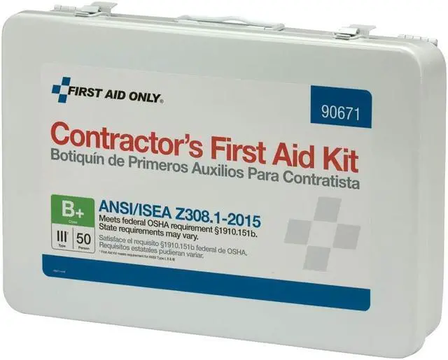 Alt view image 6 of 12 - Contractor Ansi Class B First Aid Kit For 50 People, 254 Pieces