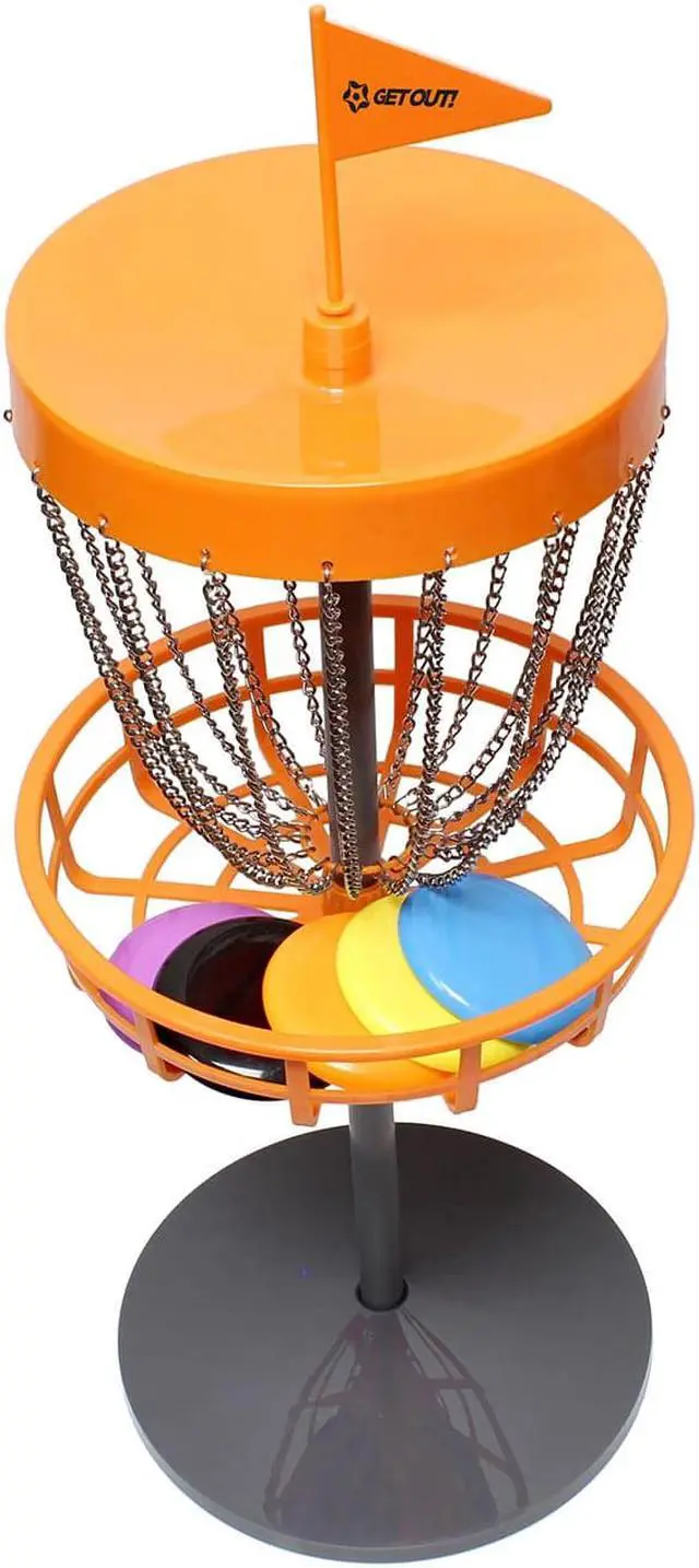 Alt view image 6 of 10 - Mini Frisbee Golf Set – Mini Disc Golf Basket with Mini Frisbees