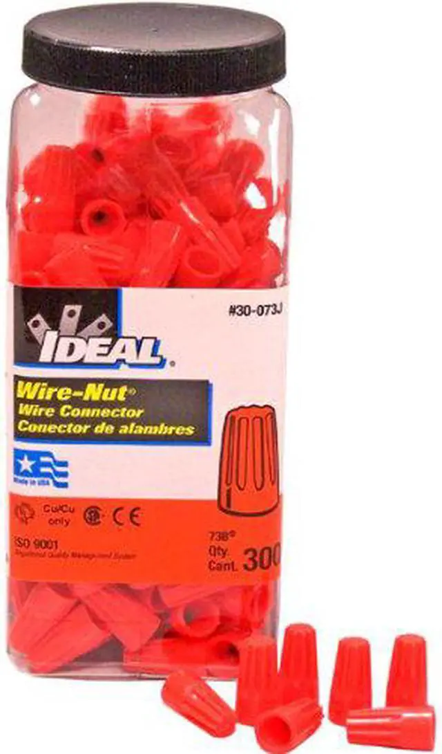 Alt view image 2 of 5 - Wire Connector Nut, 73B, Orange, PK 300