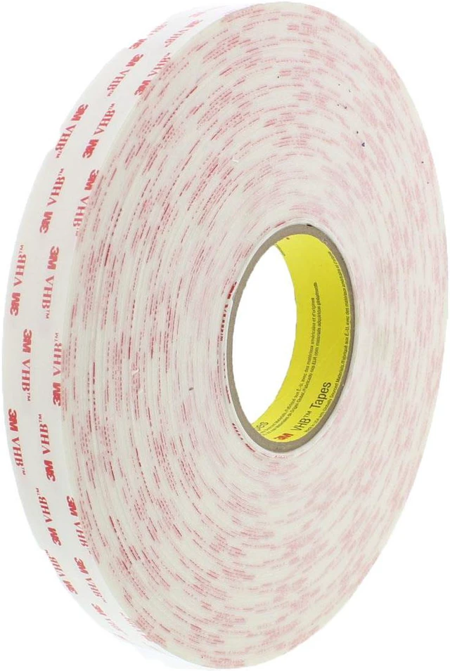 Alt view image 6 of 8 - 3M Scotch 4950 VHB Tape: 1 in. x 36 yds. (White)