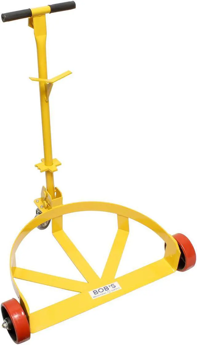 Main image of BISupply 55 gal Drum Dolly 1pk - 1200 lb Capacity Low Profile Steel Barrel Cart