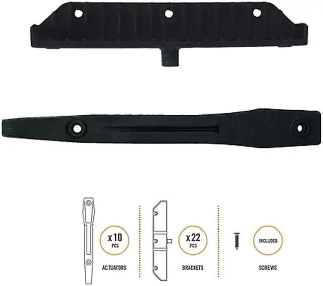 Alt view image 2 of 20 - Nuvo Iron Louver Blinds & Shutter System - Hardware Kit - LSB48