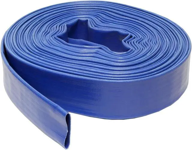 Alt view image 2 of 7 - BISupply | Lay Flat Hose 2” Inch x 100’ Foot Flat Discharge Hose – Backwash Hose