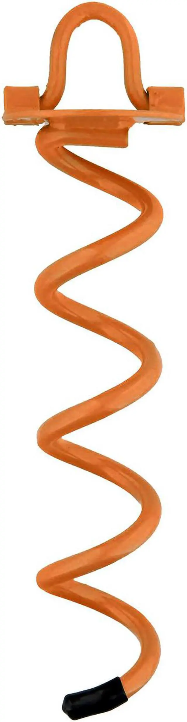 Alt view image 2 of 6 - 7Penn Spiral Ground Anchors - 10 Inch Orange Twist Tent Stakes, 4 Pack