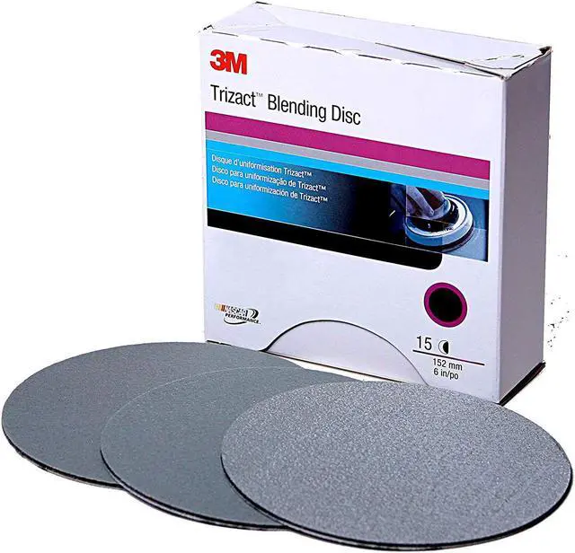 Main image of 3M 02090 Trizact Hookit 6 Inch P1000 Clean Sand Blending Disc