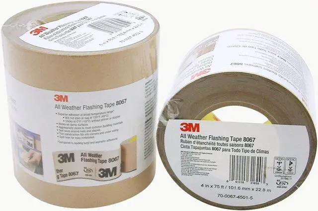 Alt view image 4 of 9 - 3M 8067 All Weather Flashing Tape: 4 in x 75 ft. (Tan) - OEM