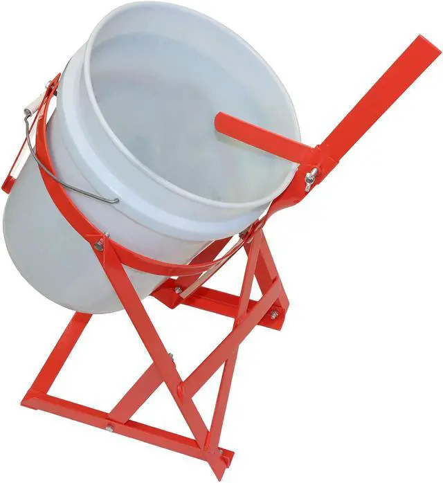Alt view image 3 of 7 - BISupply 5 Gallon Pail Tipper - Manual Pail Tipper Bucket Tipper 70lbs