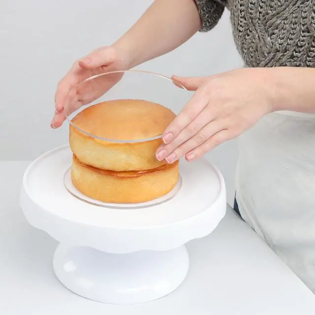 Alt view image 6 of 7 - Spec101 Acrylic Cake Disc 8.25in 2 Pack - Round Acrylic Disc Set - 1/8in Thick