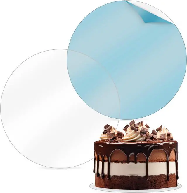 Main image of Spec101 Acrylic Cake Disc 8.25in 2 Pack - Round Acrylic Disc Set - 1/8in Thick