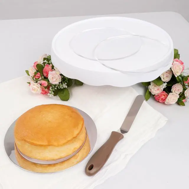 Alt view image 7 of 7 - Spec101 Acrylic Cake Disc 8.25in 2 Pack - Round Acrylic Disc Set - 1/8in Thick