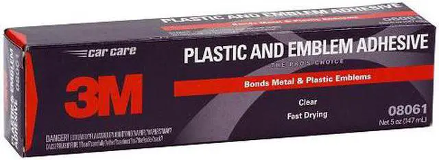 Alt view image 2 of 4 - 3M 08061 Plastic & Metal Emblem Clear Fast Drying Bonding Adhesive 5oz Tube