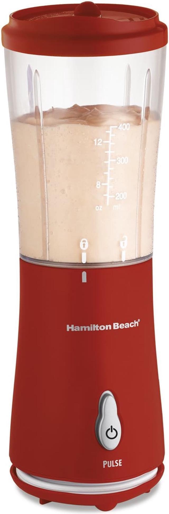 Hamilton Beach 51101R Single-Serve Blender with Travel Lid, Red