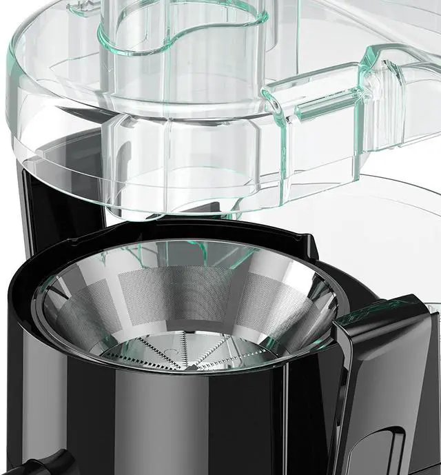 Alt view image 6 of 13 - BLACK+DECKER JE2400BD 400-Watt Fruit and Vegetable Juice Extractor with Space Saving Design, Black