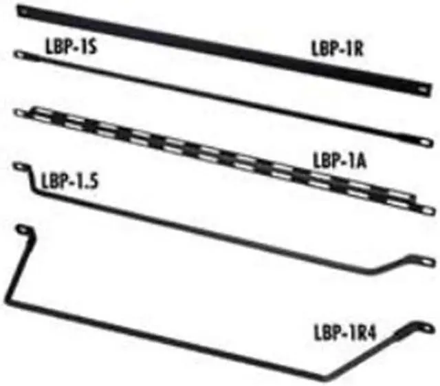 Alt view image 3 of 10 - MIDDLE ATLANTIC LBP1A inLin SHAPED LACING BAR, 10 PC. PACK