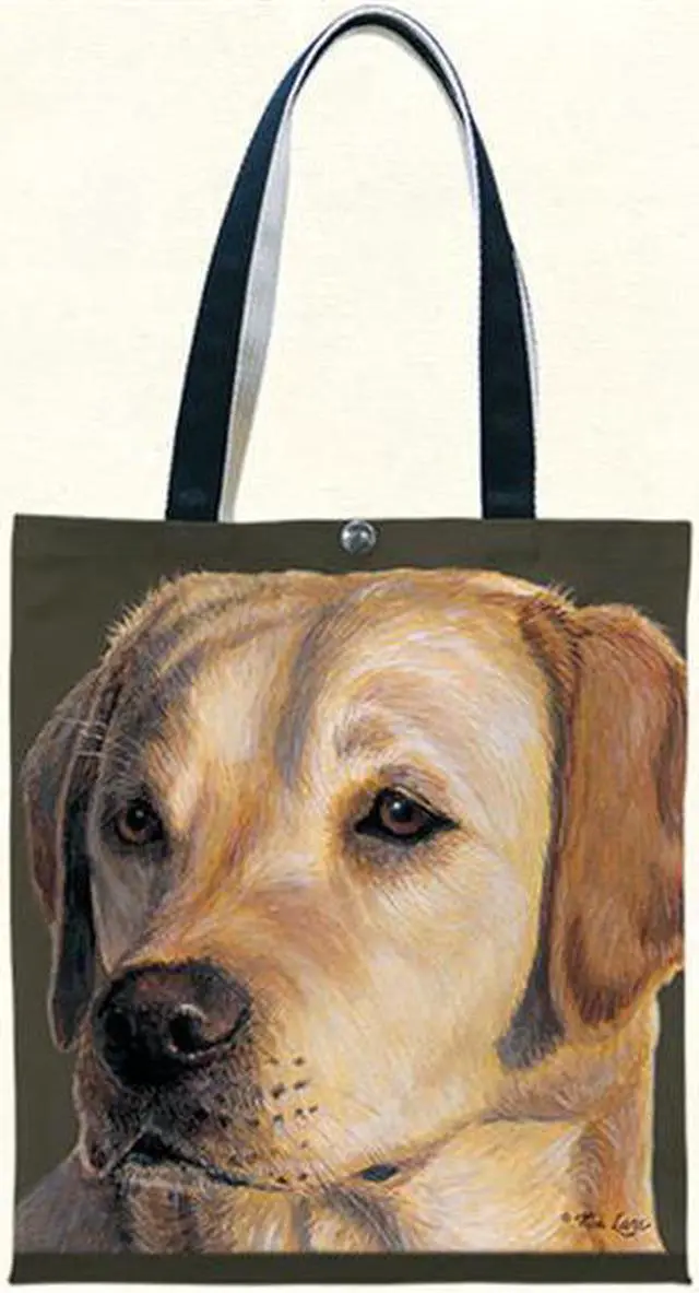 Main image of Fiddlers Elbow t907 Yellow Lab Canvas Tote