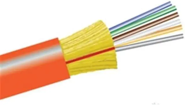 Alt view image 3 of 4 - 6 Fiber Indoor Distribution Fiber Optic Cable, Multimode, 62.5/125, Riser Rated, Spool, 1000 foot - Orange