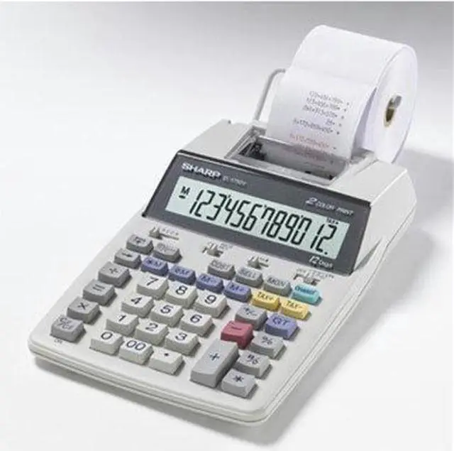 Alt view image 3 of 20 - EL1750V 12-Digit Dual Color Printing Calculator