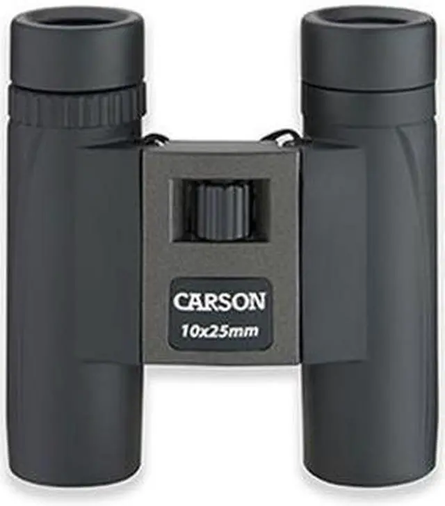 Alt view image 2 of 5 - Carson 10x25mm Compact Binoculars, Silver/Black