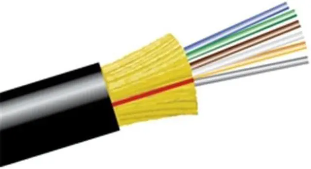 Alt view image 3 of 5 - 6 Fiber Indoor/Outdoor Fiber Optic Cable, Singlemode, 9/125, Riser Rated, Spool, 1000 foot - Black