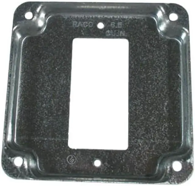 Alt view image 4 of 10 - Raco Electrical Box Cover,Square,GFCI,1Gang  808C
