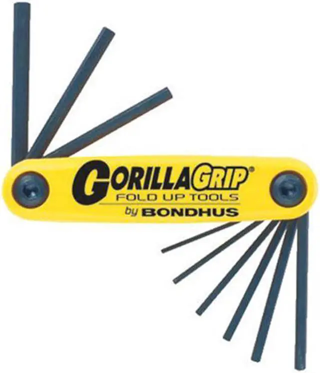 Alt view image 4 of 8 - Bondhus 116-12591 .050-3-16 Inch Gorilla Gripfoldup Tool Set