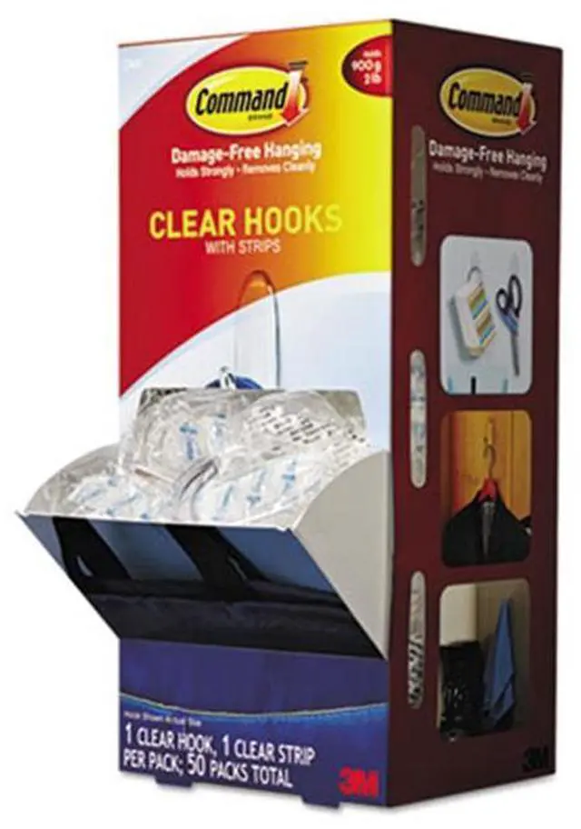 Alt view image 5 of 9 - Command Hook,Med,50/Pk,Clr 17091CLRCABP