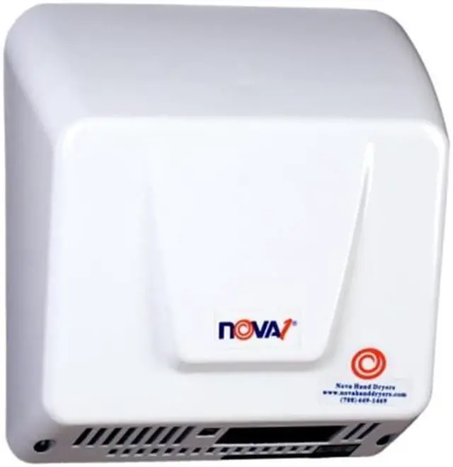 Alt view image 5 of 14 - World Dryer 083000000 NOVA 1 - Universal Voltage, White, Economical & ADA Hand Dryers