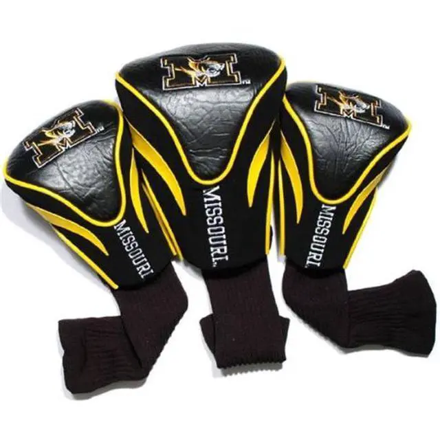 Alt view image 4 of 7 - Team Golf 24994 Missouri Tigers 3 Pack Contour Fit Headcover