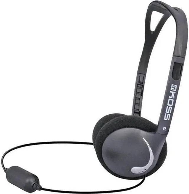 Alt view image 7 of 7 - Koss KPH25K Black Ultra-lightweight Headphones with Folding Design