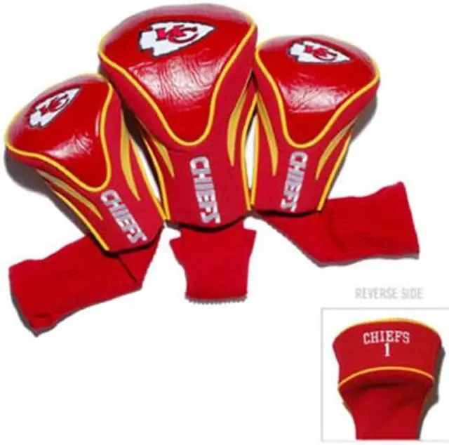 Alt view image 4 of 7 - Team Golf 31494 Kansas City Chiefs 3 Pack Contour Fit Headcover
