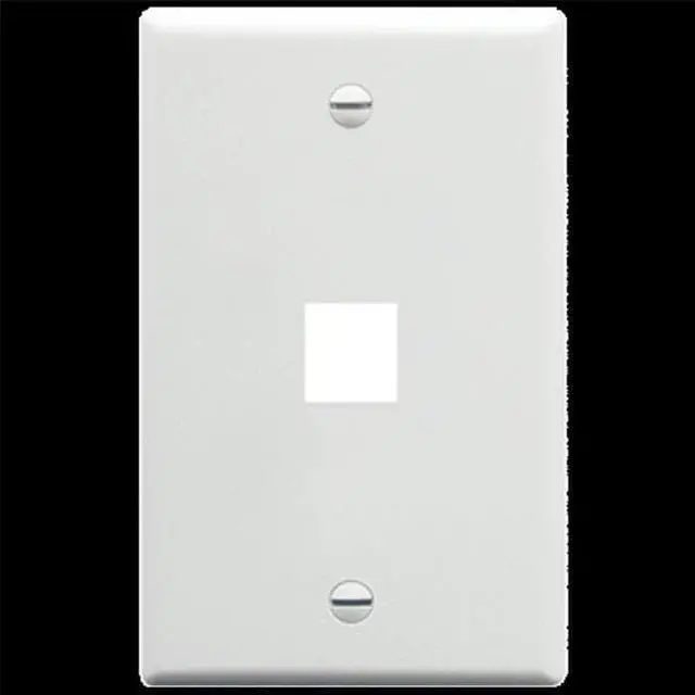 Alt view image 2 of 5 - Oversized Classic Face Plate 1 Port White