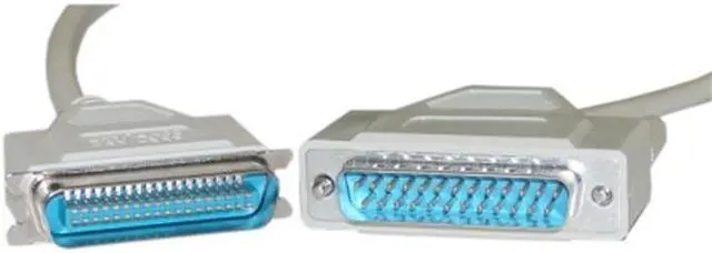 Alt view image 3 of 3 - Cable Wholesale Bidirectional Printer Cable, DB25 Male To Centronics 36 (CN36) Male, Ieee-1284, 18 Twisted Pairs, 3 Foot