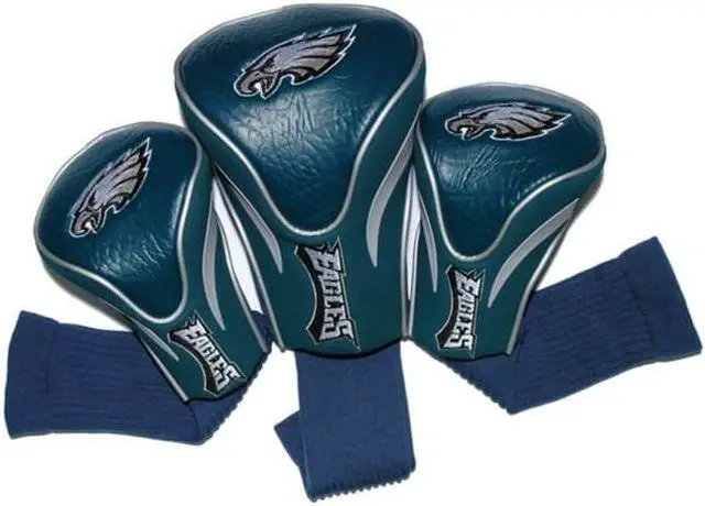 Alt view image 4 of 6 - Team Golf 3-Pack Headcovers (Philadelphia Eagles) Headcover