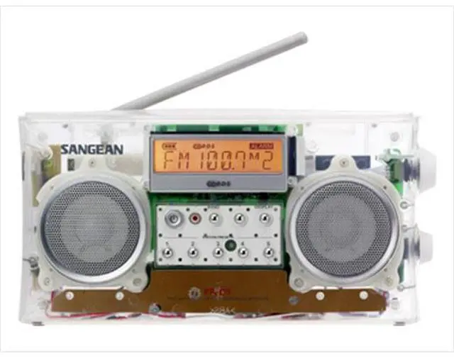 Alt view image 6 of 7 - Sangean FM-Stereo RBDS/AM Digital Tuning Portable Receiver, Clear #PR-D5 CL