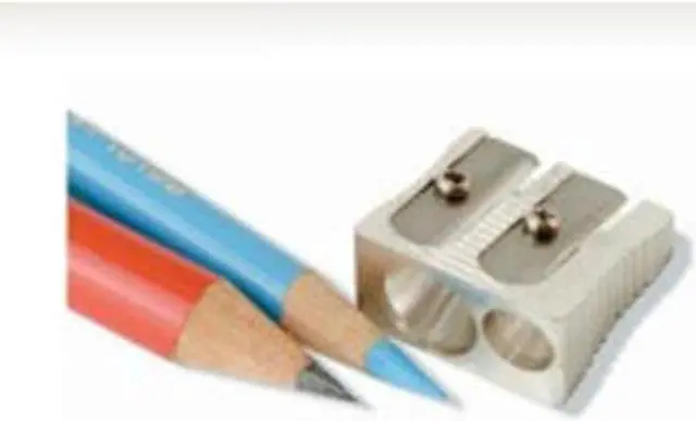 Alt view image 2 of 3 - Baumgartens BAUMR2110 Dual Sharpener- 1in.- Metal- Silver