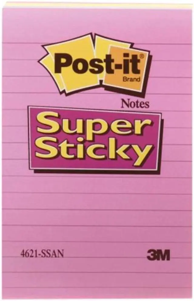 Alt view image 2 of 2 - 3m Lined Post-It Super Sticky Notes 4621-SSAN