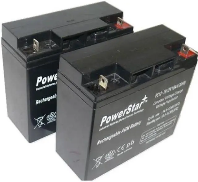 Alt view image 2 of 3 - 12V 18AH Battery for Black & Decker CMM1200 Mower Replaces 24V Battery - 2 Pack