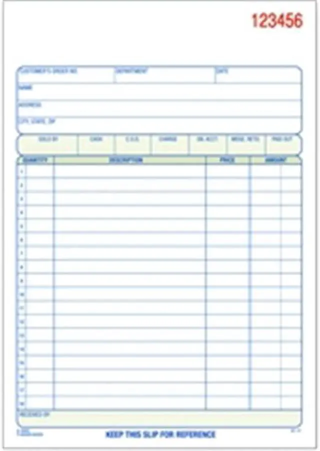 Alt view image 4 of 17 - Adams Carbonless Sales Order Books