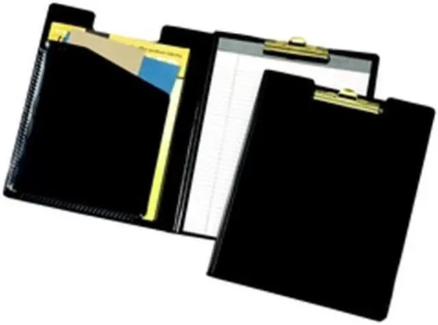 Alt view image 4 of 8 - Cardinal 252610 Sealed Vinyl Clip Padfolio, Letter - 8 1/2" x 11" Sheet Size - 100 Sheets Capacity, Black - 1 Each