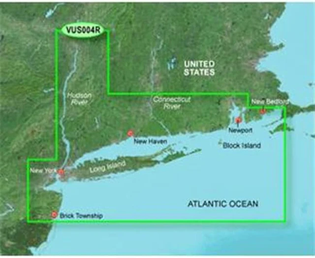 Alt view image 2 of 18 - Garmin 010-C0705-00 Bluechart g2 Vision VUS004R, New York (SD Card)