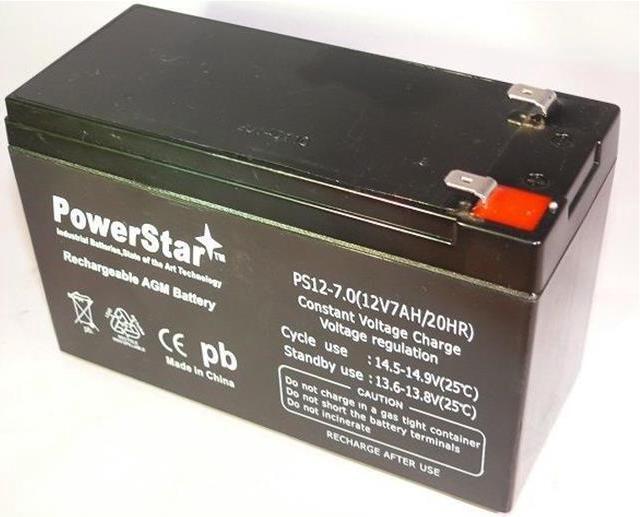 Alt view image 2 of 2 - 12VOLT 7AMP HOUR RECHARGEABLE SEALED LEAD ACID 12V 7AH BATTERY UPS ALARM BACKUP