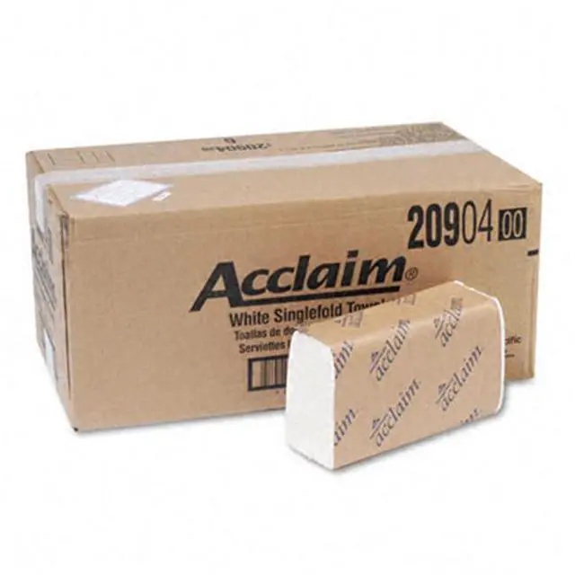 Alt view image 2 of 18 - GEORGIA-PACIFIC 20904 Envision White Paper Towels, Single Fold,  16 Pack, 250