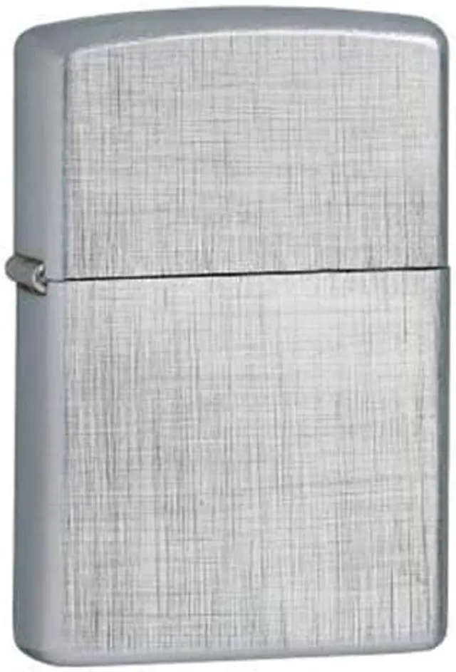Alt view image 11 of 19 - Zippo ZOZO28181 Lighter Linen Weave Chrome 28181