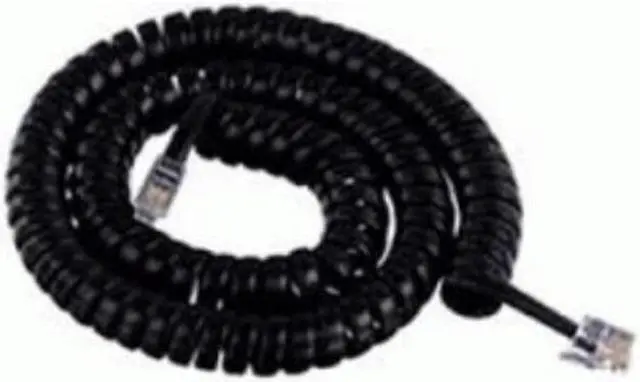 Alt view image 4 of 7 - ICC GCHA444012-FBK 12ft Black Handset Cord