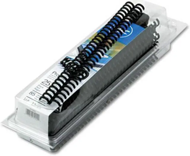 Alt view image 2 of 5 - Swingline 2515660 ProClick Easy Edit Spines, .5 in. Diameter, 85 Sheet Capacity, Black, 25-Pack