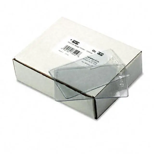 Alt view image 3 of 9 - Advantus 75419 Security ID Badge Holder  Vertical  50 Per Box