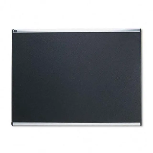Alt view image 5 of 20 - Quartet Embossed Bulletin Board Hi-Density Foam 48 x 36 Black Aluminum Frame