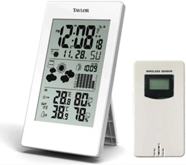 Alt view image 4 of 11 - TAYLOR 1735 Digital Weather Forecaster with Barometer & Alarm Clock