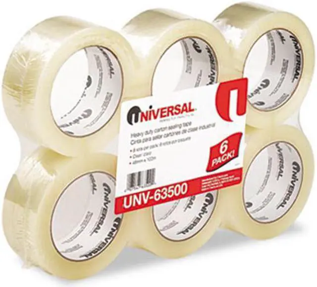 Alt view image 3 of 10 - Universal General-Purpose Box Sealing Tape 48mm x 100m 3" Core Clear 6/Pack